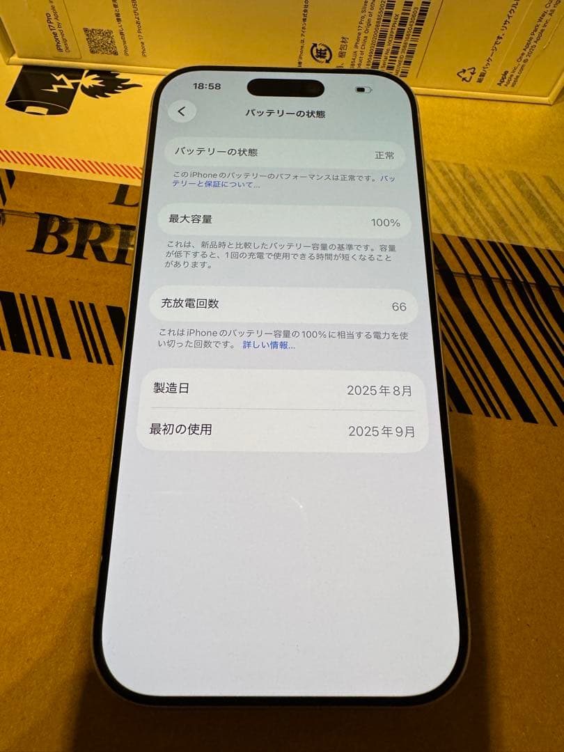 iPhone 17 Pro 256GB シルバー