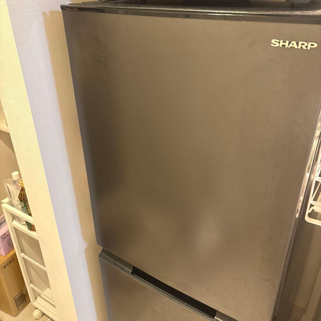 SHARP SJ-D15J マットダークグレー152L 両開き