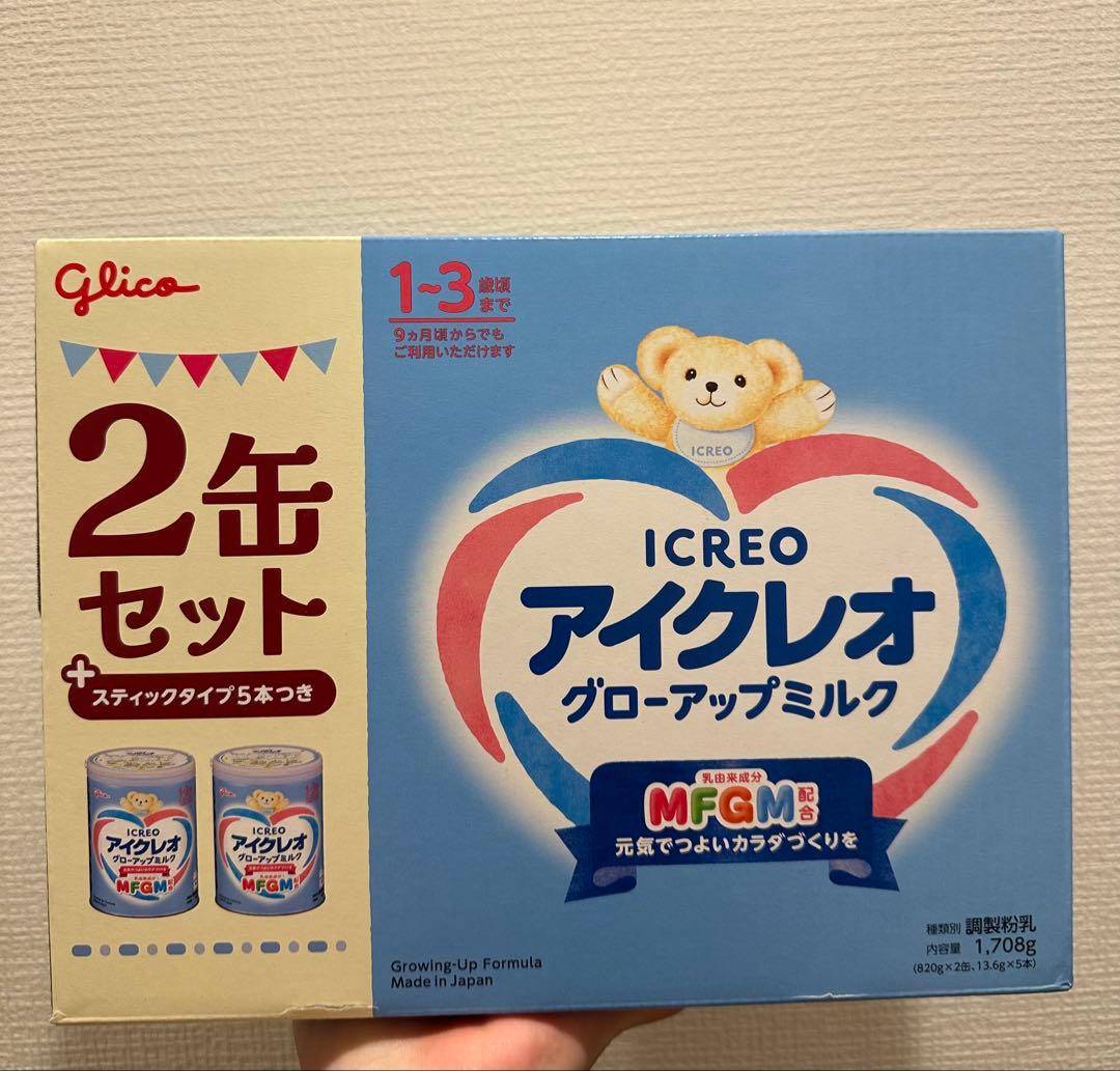 Glico アイクレオ グローアップミルク 6缶セット