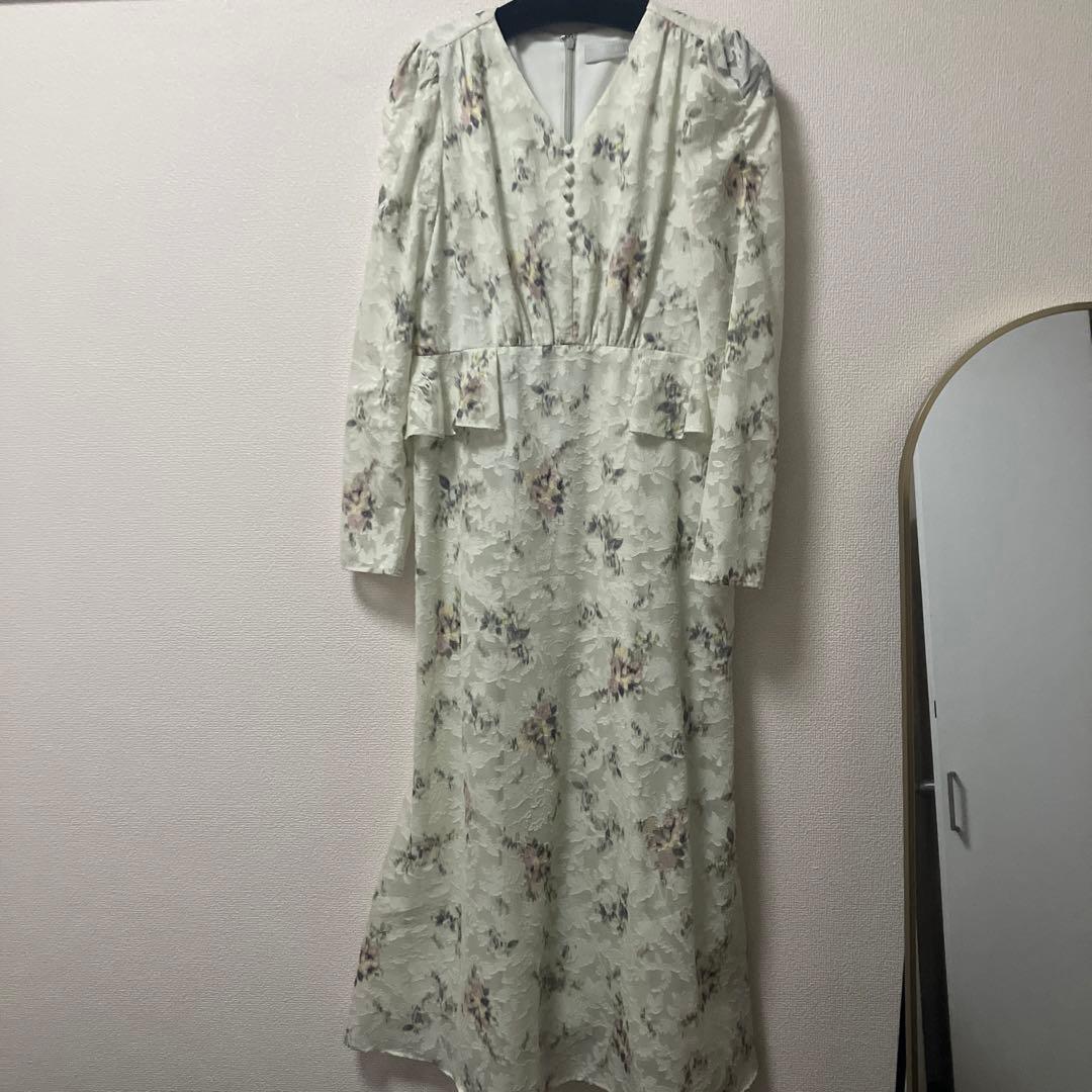 【新品】セルフォード　ウエストペプラムデザインワンピース　ミント　36