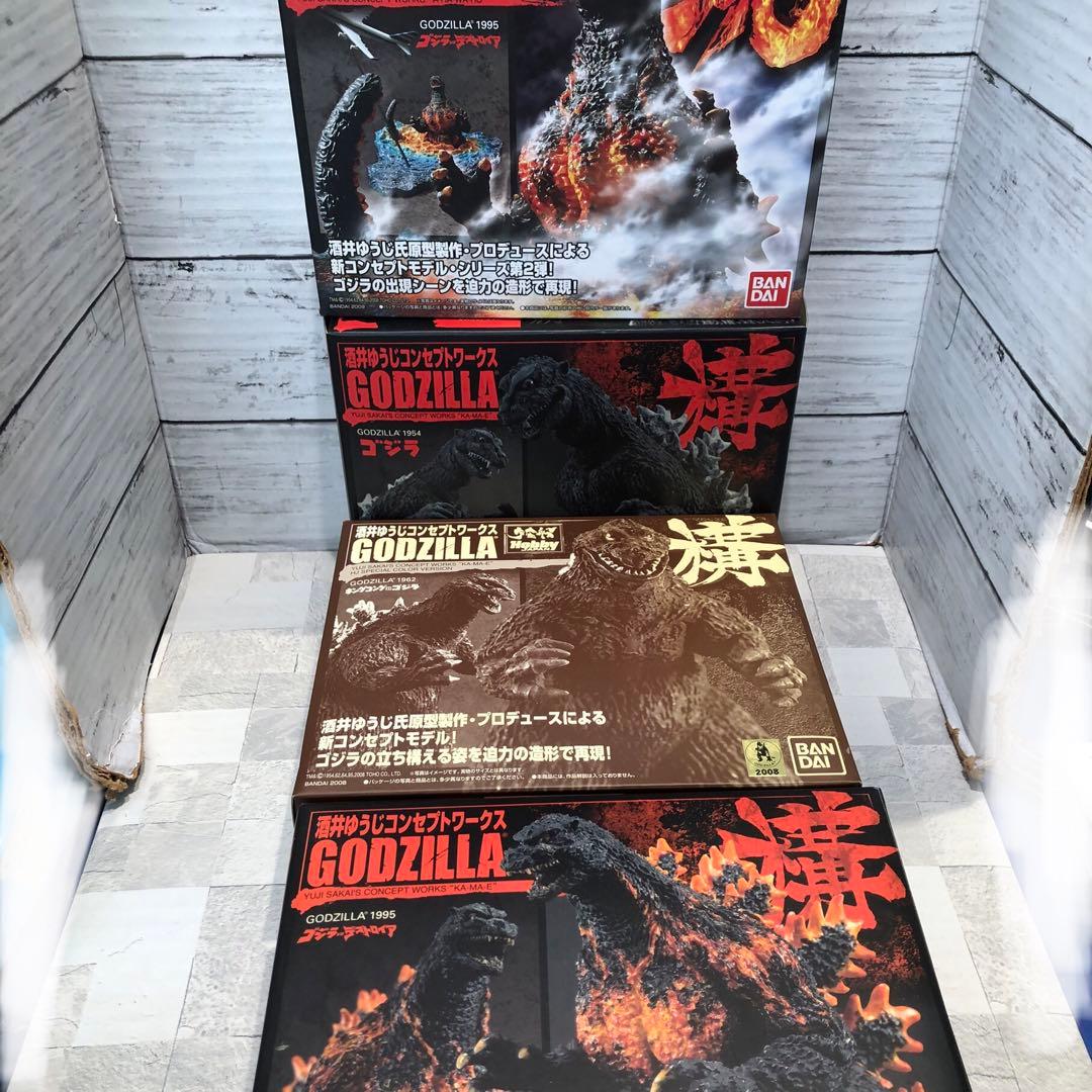 酒井ゆうじ コンセプトワークスゴジラ4種セット新品未開封品