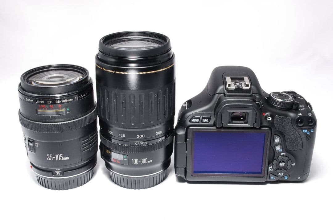 ボディ、超望遠レンズ　2点のみ　Canon Kiss X5