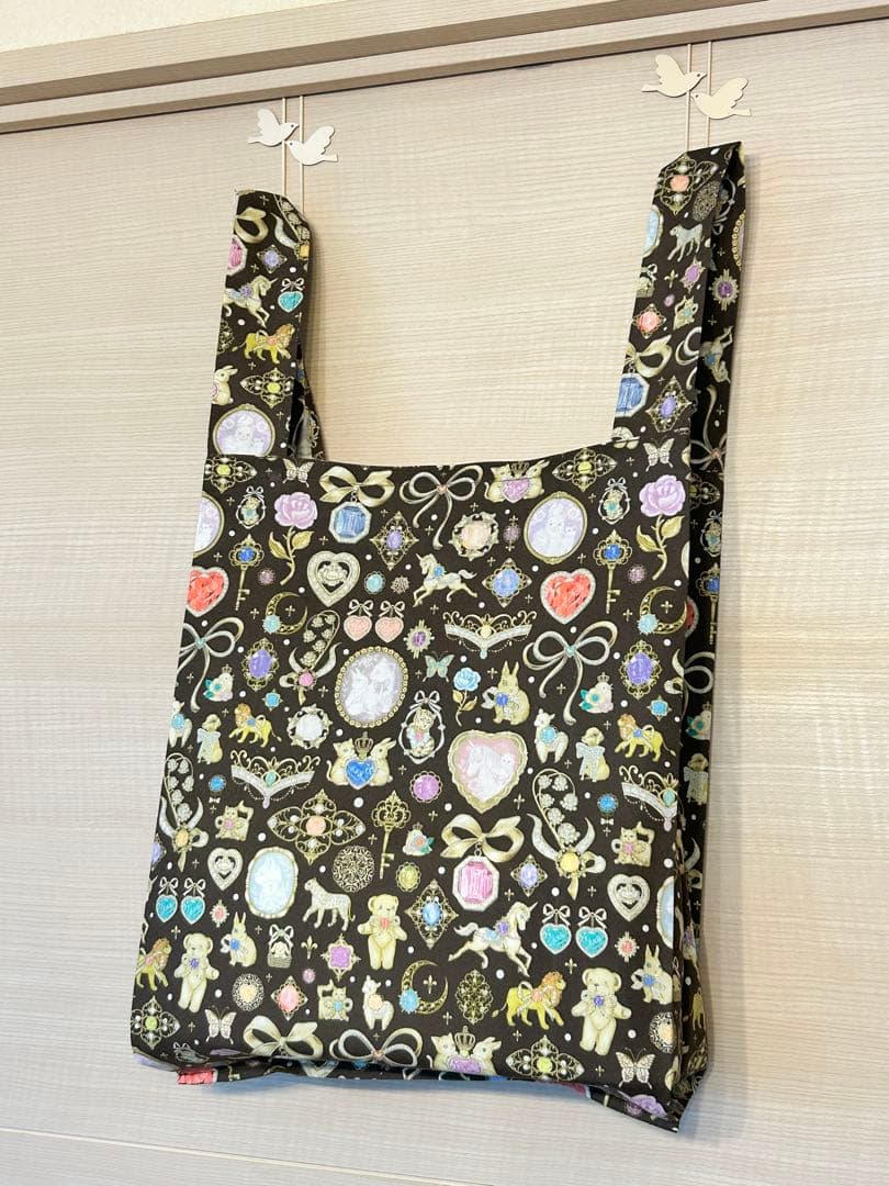 3☆22fabric生地使用☆レジ袋型マイバッグ