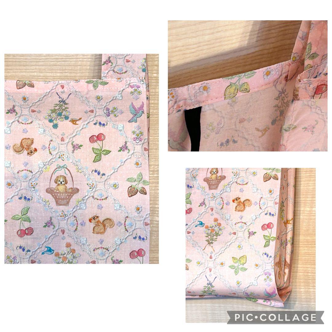 3☆22fabric生地使用☆レジ袋型マイバッグ