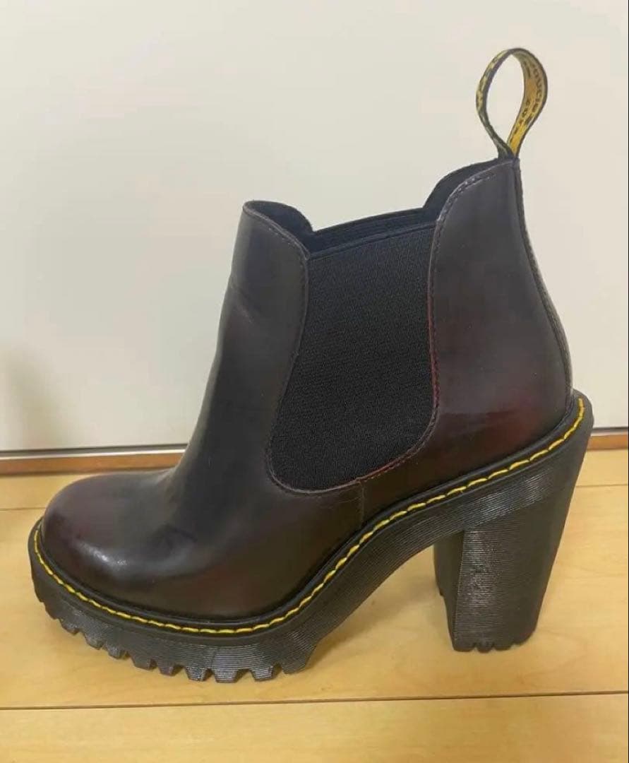 【Dr.Martens 】HURSTONレザーチェリーレッドUK5（24cm）