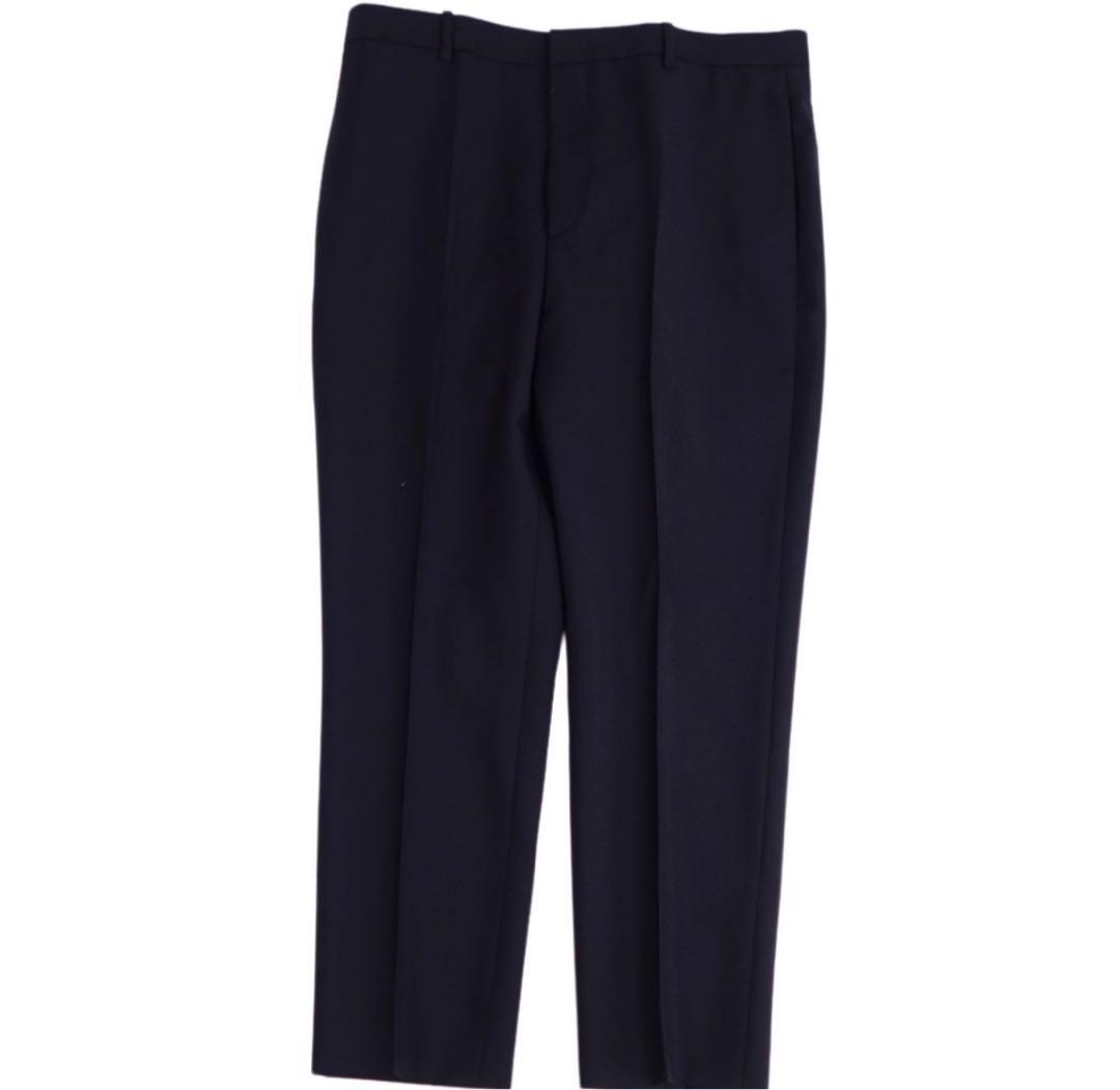 ジルサンダー スラックス ウール ネイビー 46 ルークメイヤー