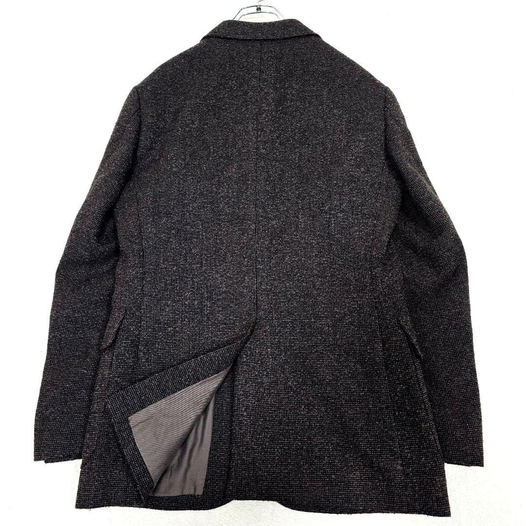 極美品 ジェイプレス テーラードジャケット アルパカ ツイード ブラウン L