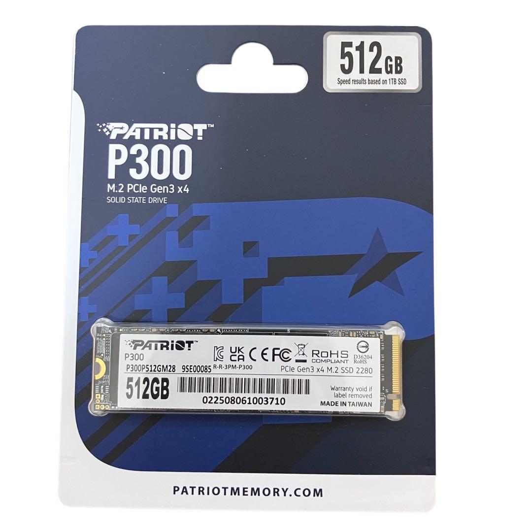 新品 PATRIOTMemory NVMe SSD 512GB PCle