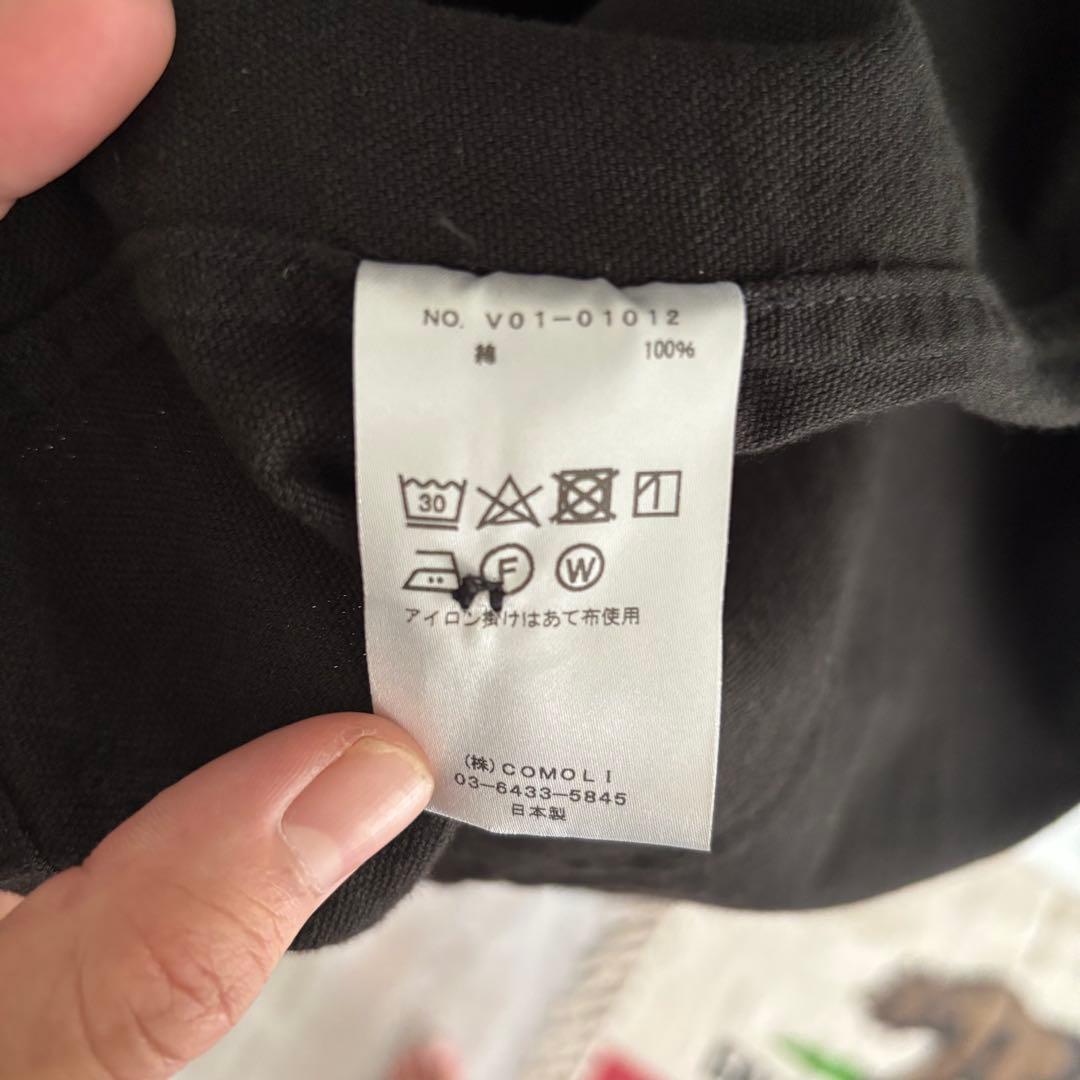 美品　COMOLI ブラックワークジャケット