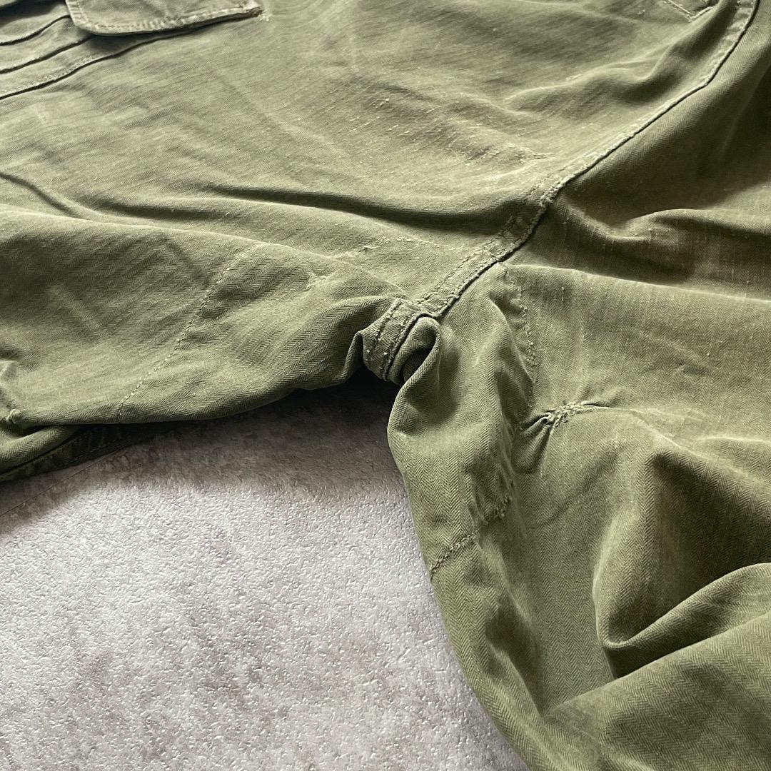 60s フランス軍 実物 M47 後期 カーゴパンツ カーキ Size13