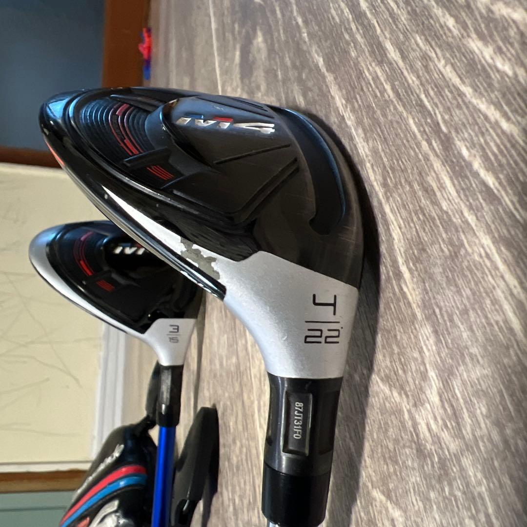 テーラーメイド M4 セット（3W 15° & 4UT 22°）カデロ装着