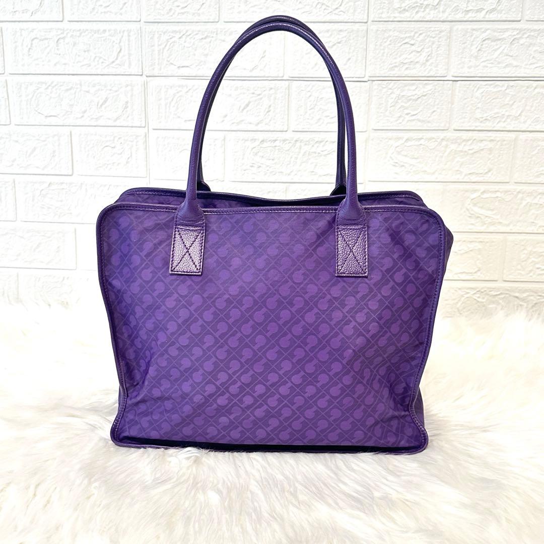 未使用✨ゲラルディーニ ソフティ トートバッグ 肩がけ A4収納 パープル