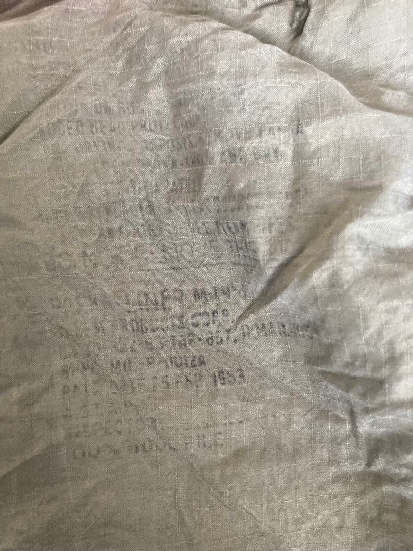 希少 実物 USED 米軍 M-51パーカー用ライナー 後期型 M