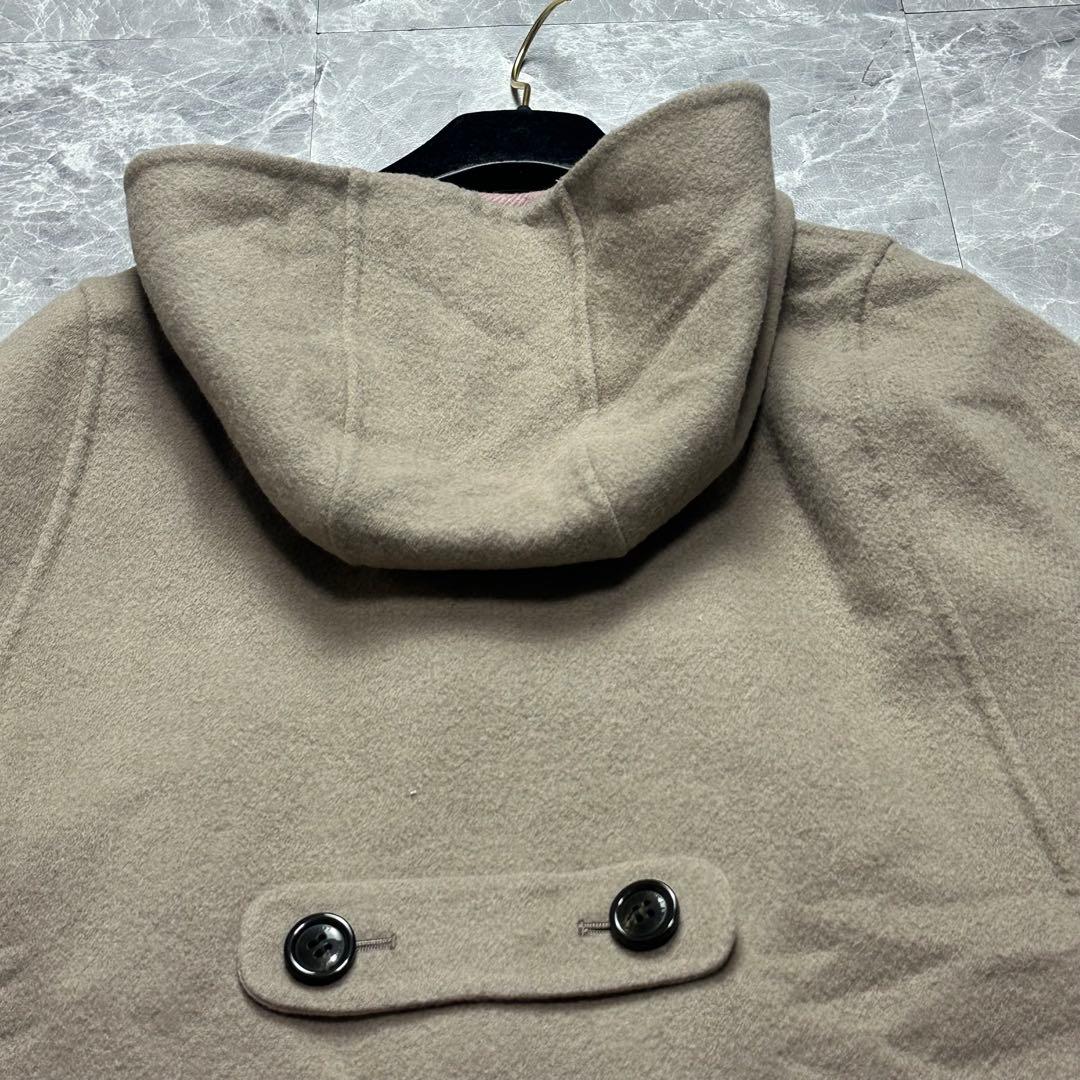 ブルーレーベルクレストブリッジ♡ 両面 リバーシブル ケープコート メガチェック