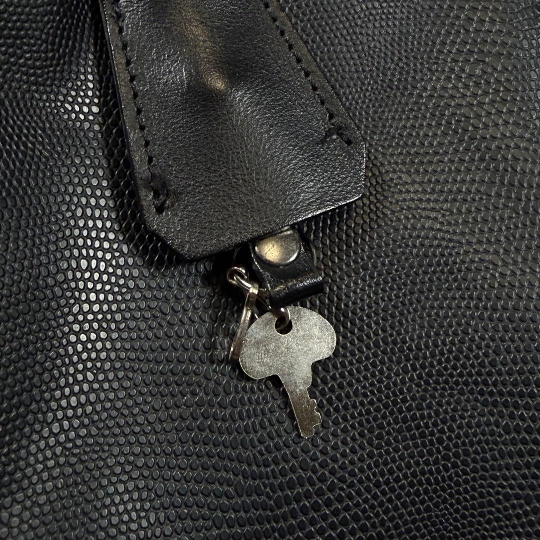 【極美品】豊岡鞄　ヨータ　リュック　ダレスバッグ　3way リザード　ブラック