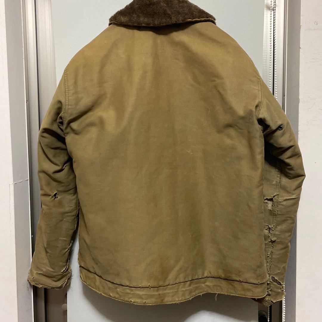 N-1デッキジャケット　ヴィンテージ　実物　50s ミリタリージャケット