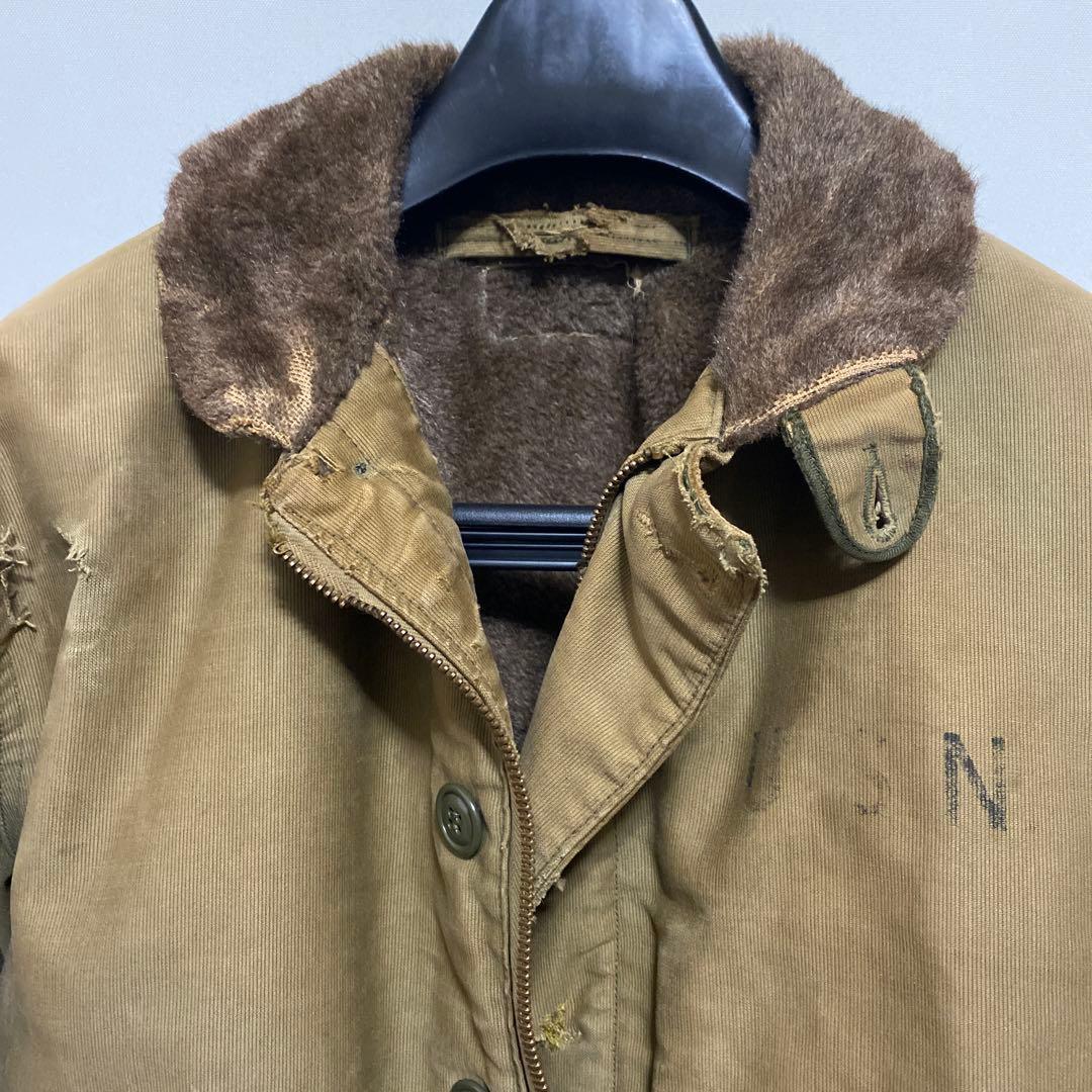 N-1デッキジャケット　ヴィンテージ　実物　50s ミリタリージャケット