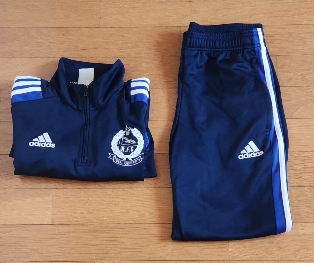 東海大学ラグビー部adidas ハーフジップ長袖 パンツ 上下セットLサイズ