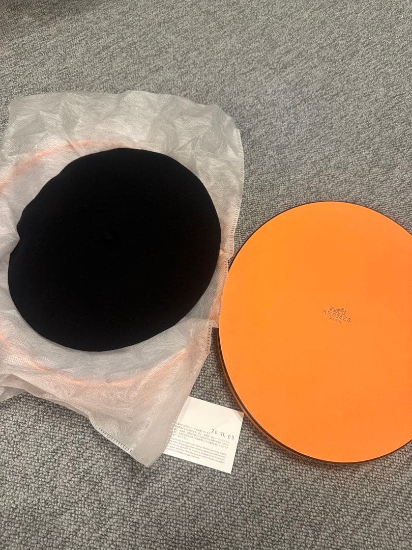超極美品HERMES ベレー帽　ウール 57サイズ