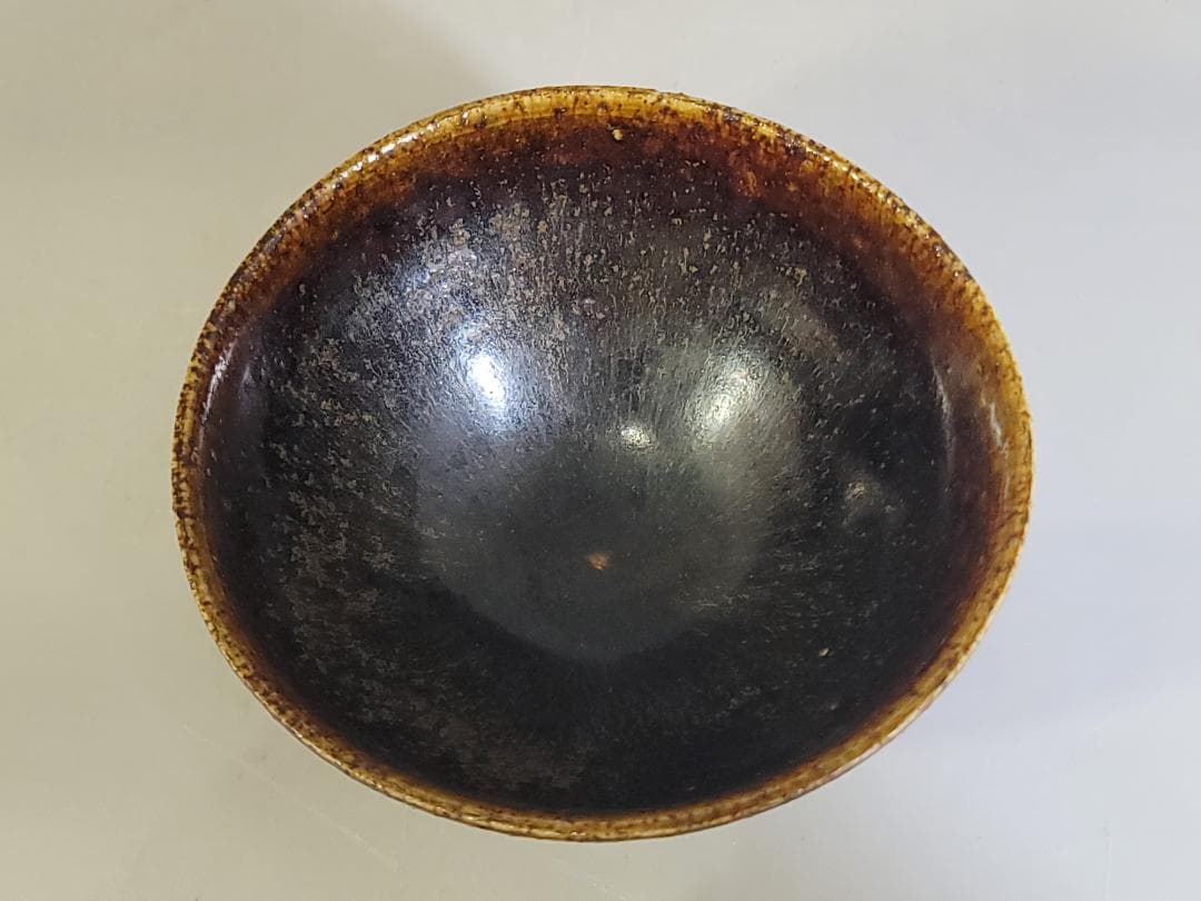 茶道具 唐津飴釉茶碗 時代物