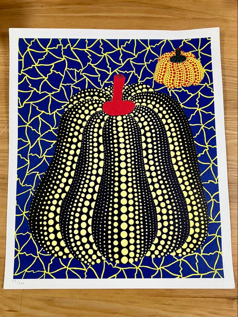 草間彌生　リトグラフ　真作　54/200 限定200部◆額縁はイメージです