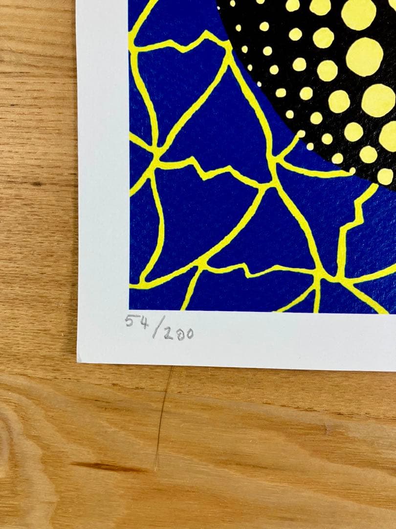 草間彌生　リトグラフ　真作　54/200 限定200部◆額縁はイメージです
