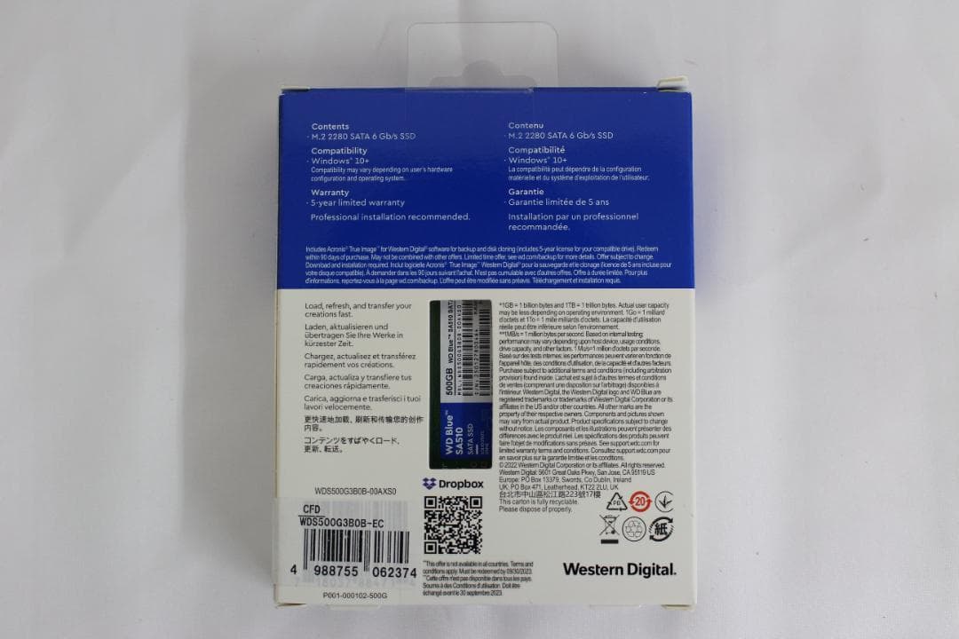 内蔵型SSD WD Blue SA510 500GB SATA SSD M.2 2280