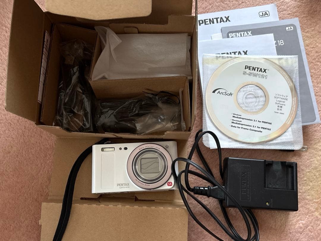 PENTAX OPTIO RZ18 充電器・説明書・外箱付き