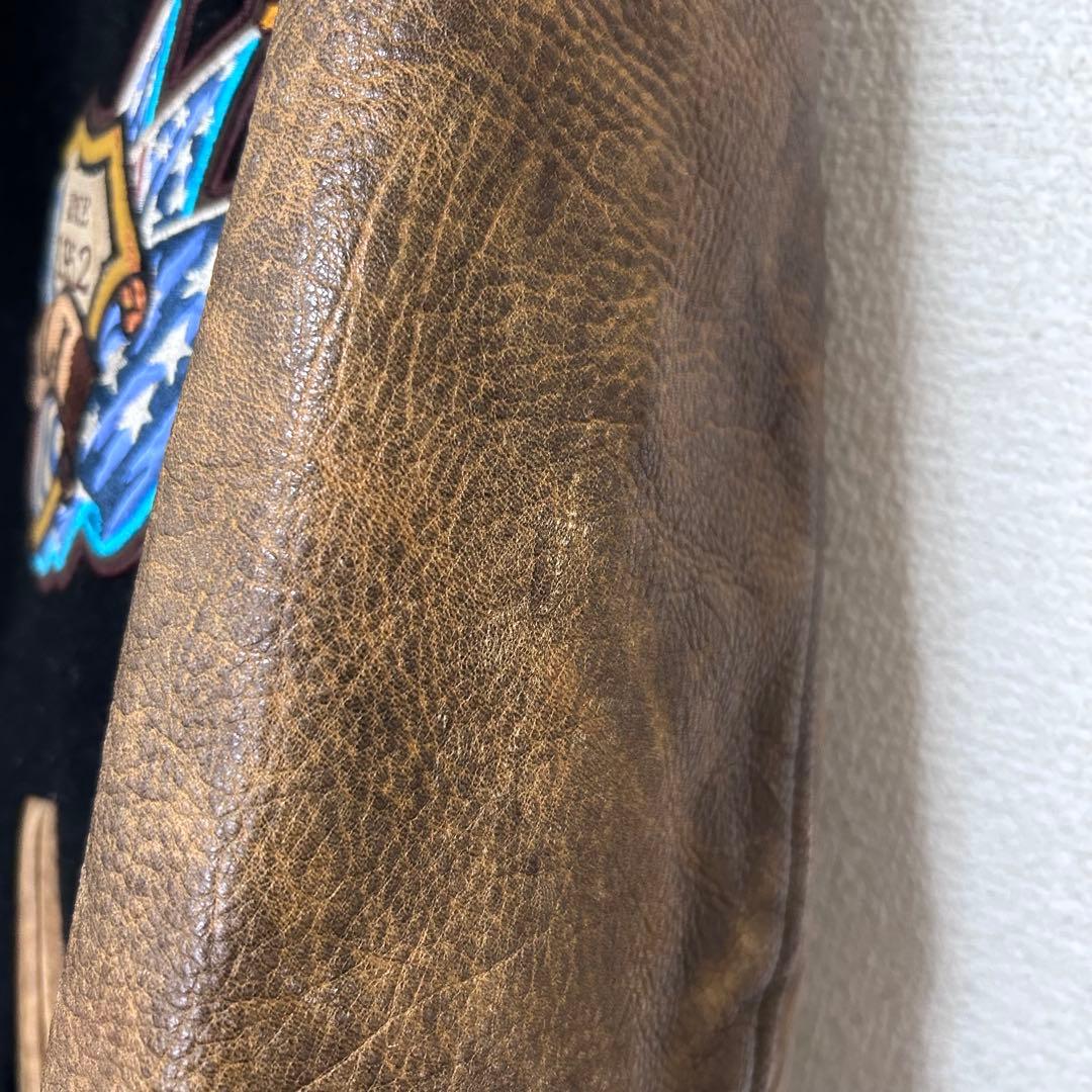 【専用】O'NEILL オニール【L】スタジャン バックロゴ レザー切替え 本革