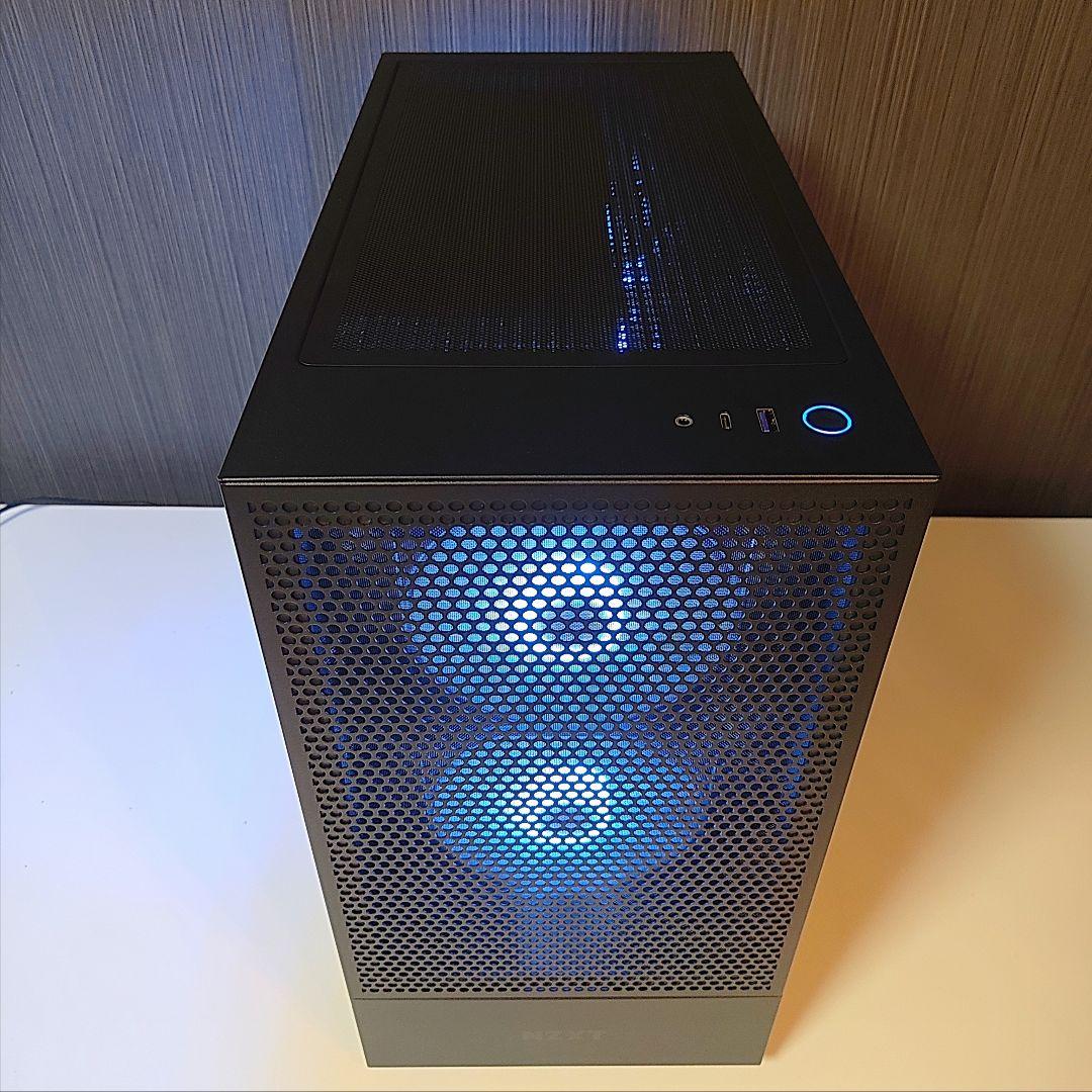 ✨光る ゲーミングPC✨デスクトップ／ブラック 黒／Windows11／水冷