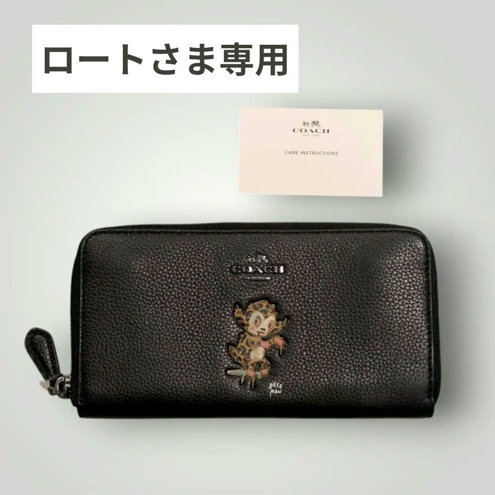 ロート用 新品訳ありCOACH × Gary Baseman コラボ長財布