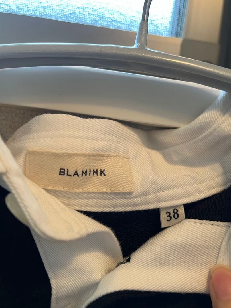 BLAMINK グレー ラガーシャツ 38サイズ