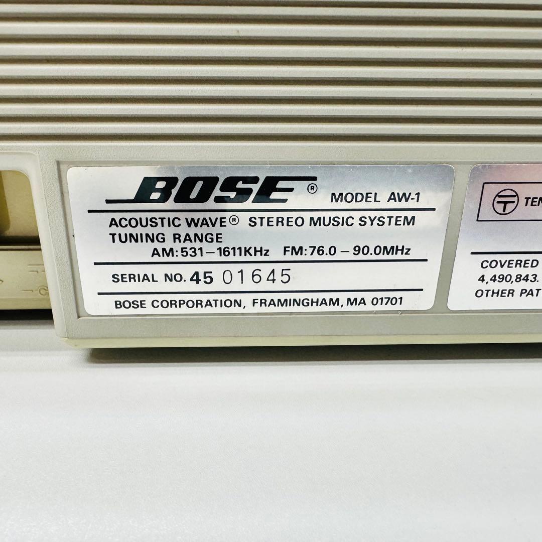 BOSE カセットデッキ　AW-1