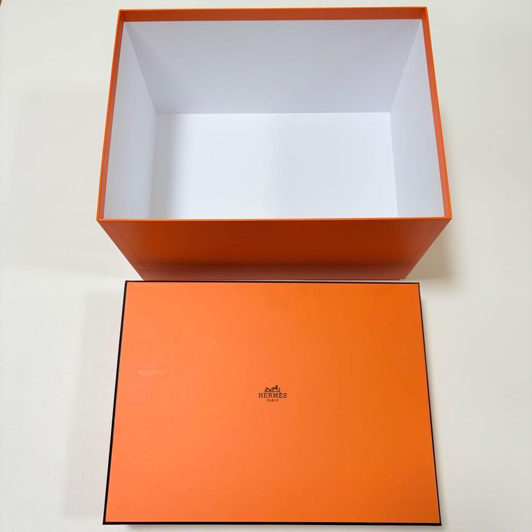 美品　エルメス　空箱　515 インザループ18 バッグ用 リボン付き