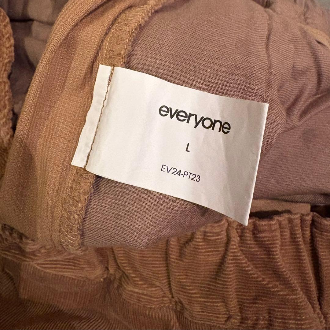 パンツ everyone corduroy belted easy pants