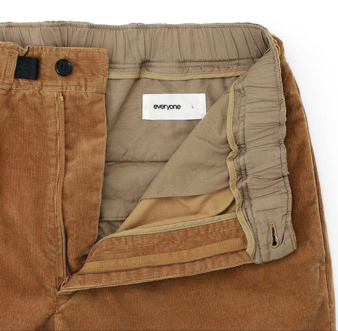 パンツ everyone corduroy belted easy pants