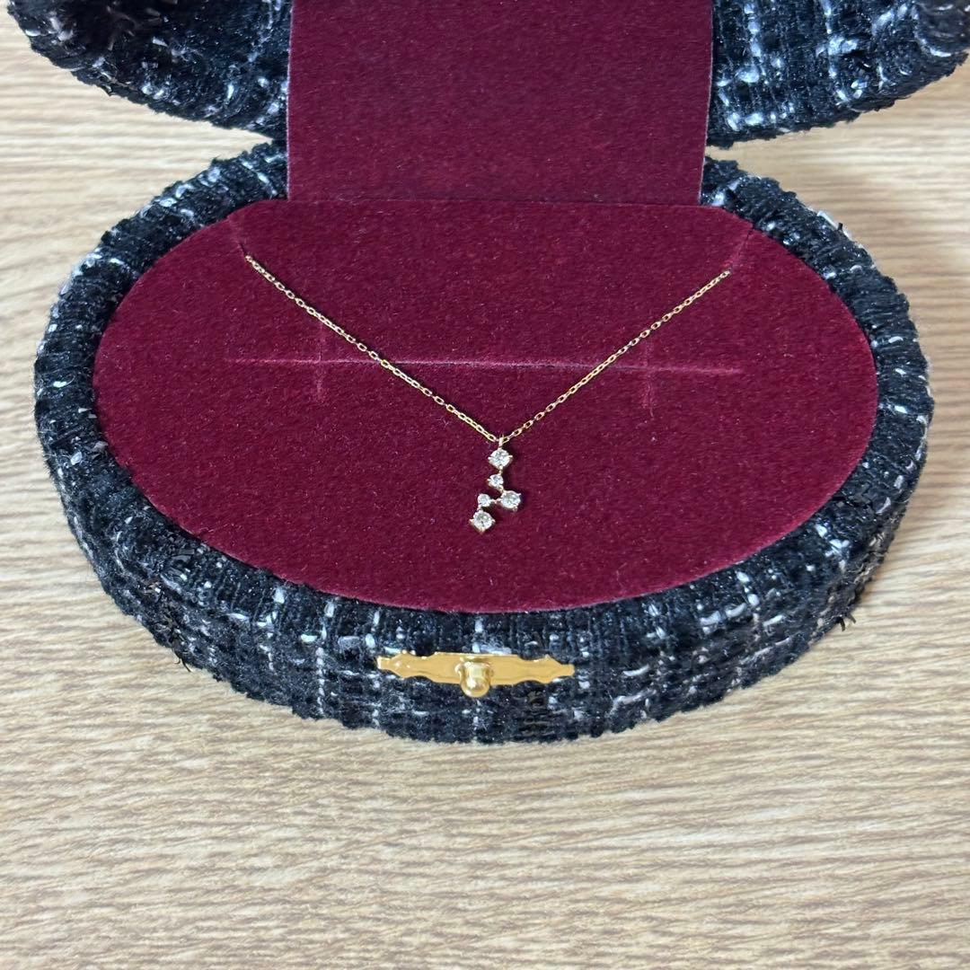 ミルフローラ K10PG ダイヤモンド ネックレス 北斗七星