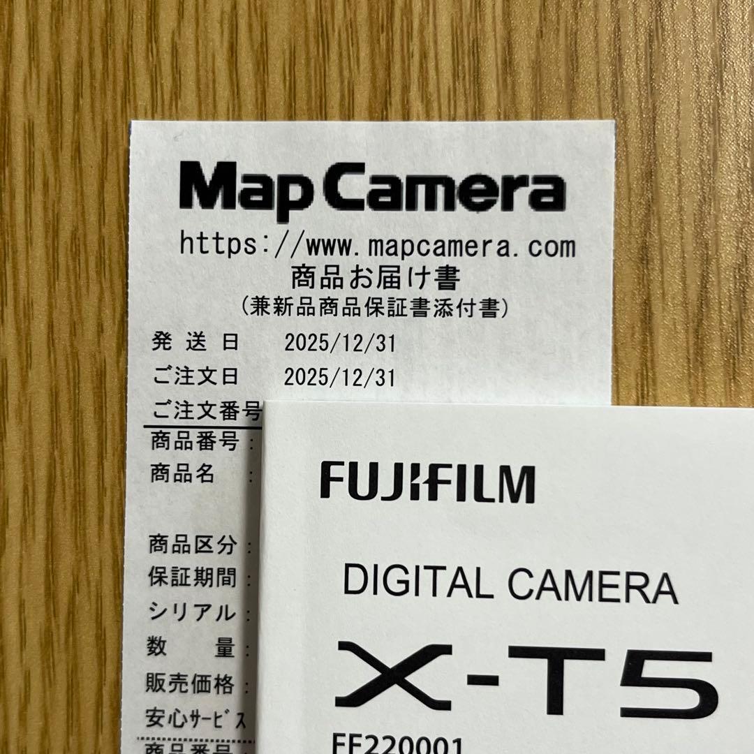 FUJIFILM X-T5 ボディ　ブラック　新品未使用　ミラーレス一眼