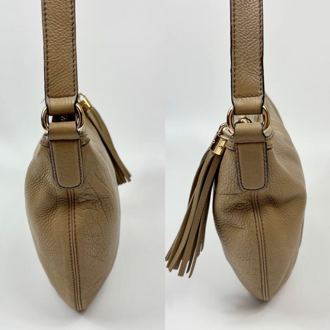 グッチ GUCCI ショルダーバッグ インターロッキング　レザー フリンジ