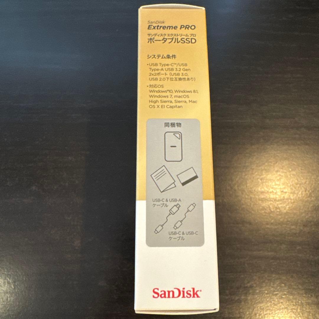 新品未使用 SanDisk Extreme PRO 2TB ポータブルSSD