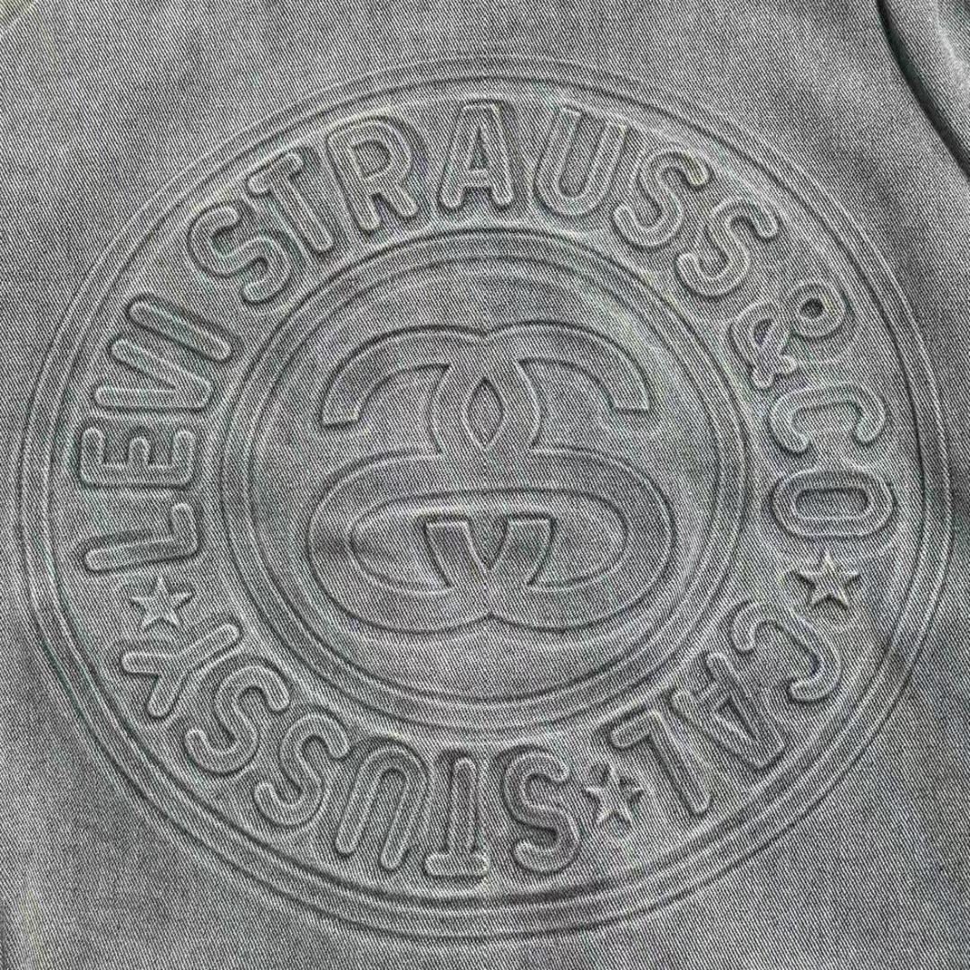 ジャケット・アウター STUSSY xLevi's EMBOSSED TRUCKER JACKET
