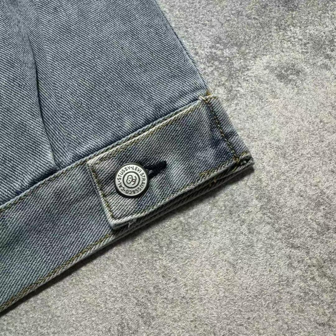 ジャケット・アウター STUSSY xLevi's EMBOSSED TRUCKER JACKET