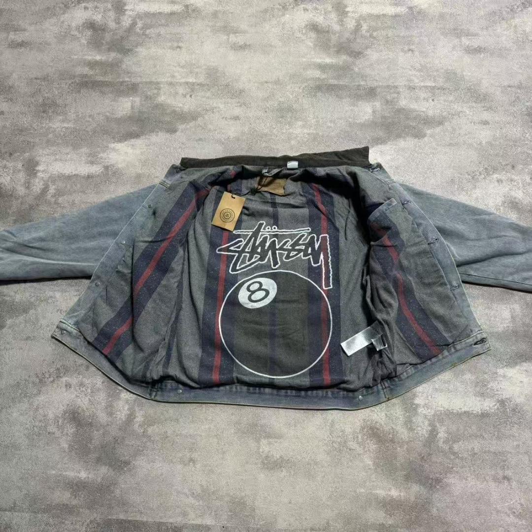 ジャケット・アウター STUSSY xLevi's EMBOSSED TRUCKER JACKET