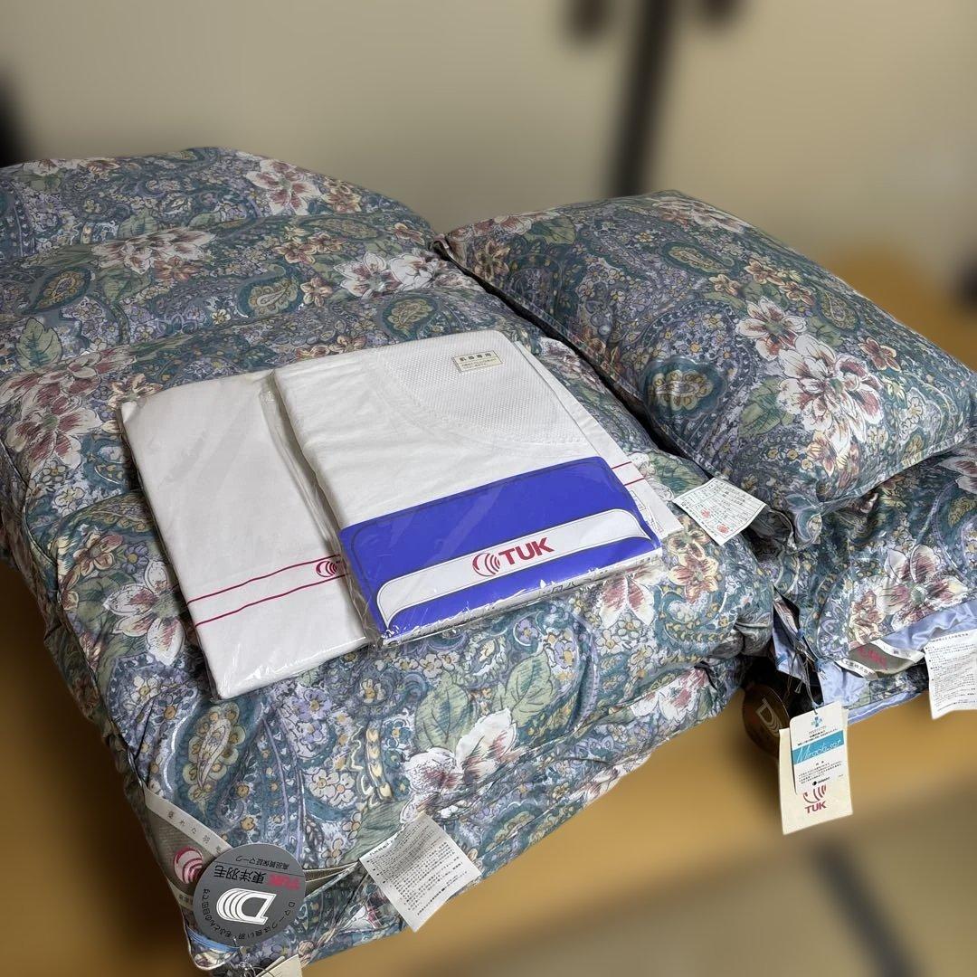 TUK 東洋羽毛 高級羽毛 羽毛布団　掛布団　敷布団 ダウンケット　枕