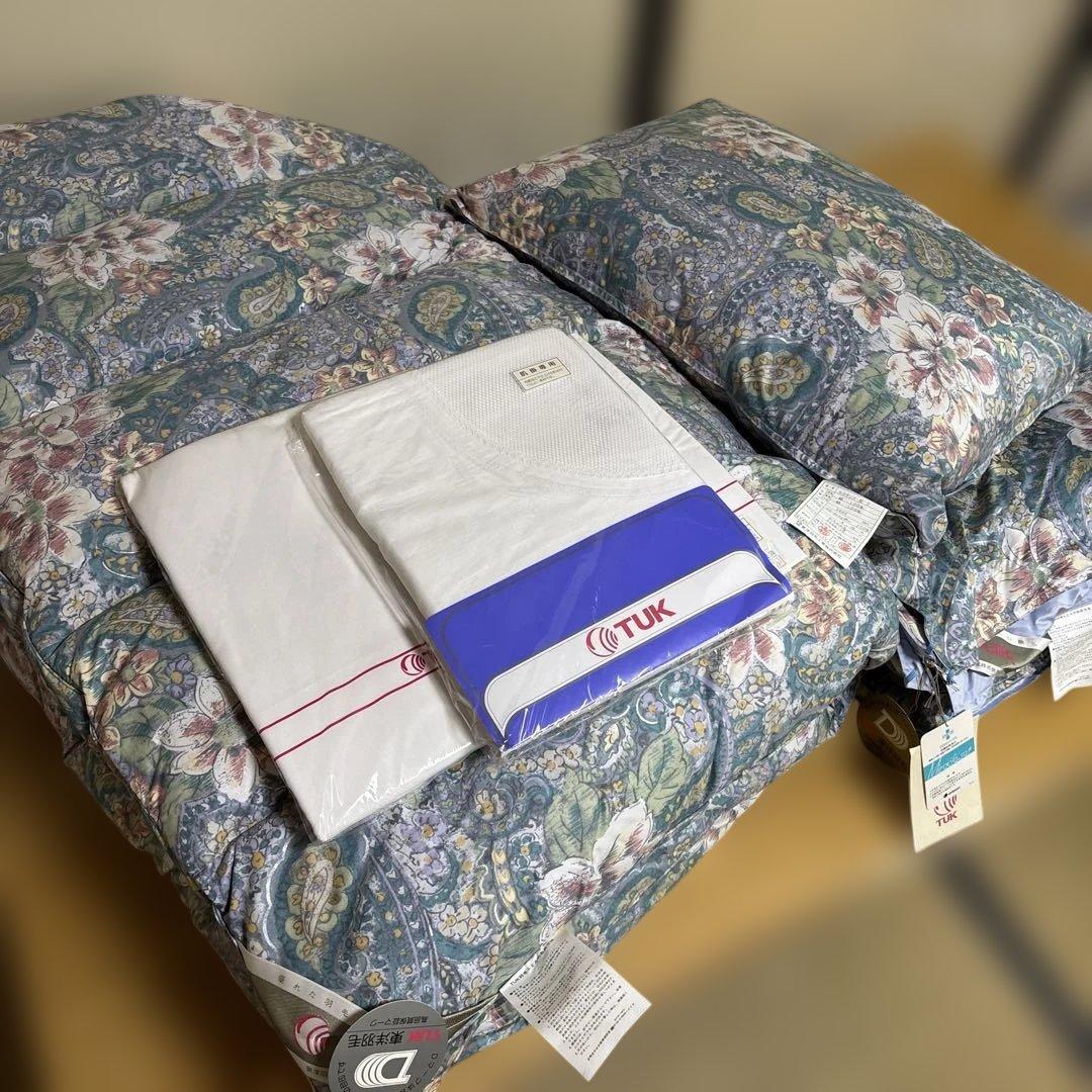 TUK 東洋羽毛 高級羽毛 羽毛布団　掛布団　敷布団 ダウンケット　枕