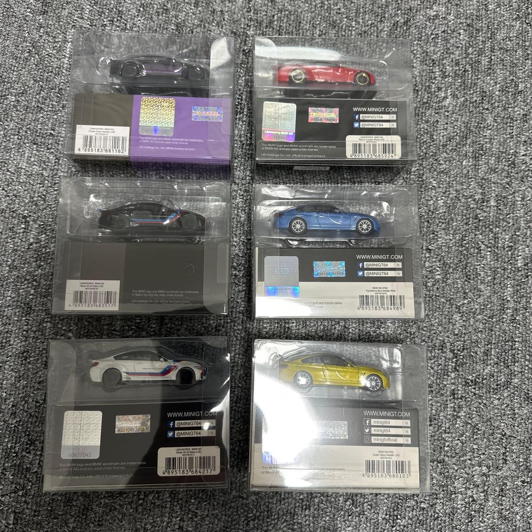 MINI GT  M4 F82 ミニカー 1/64 LBWK 6個セット