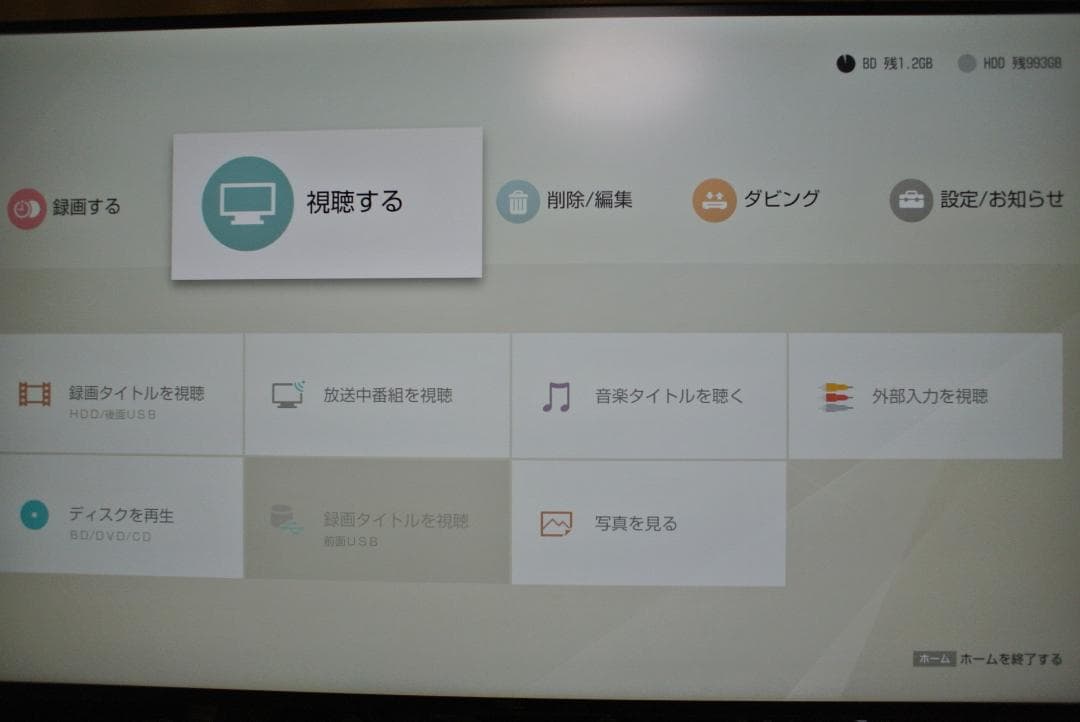 動作品 BDZ-ZW1500 ブルーレイレコーダー 1.0TB HDD