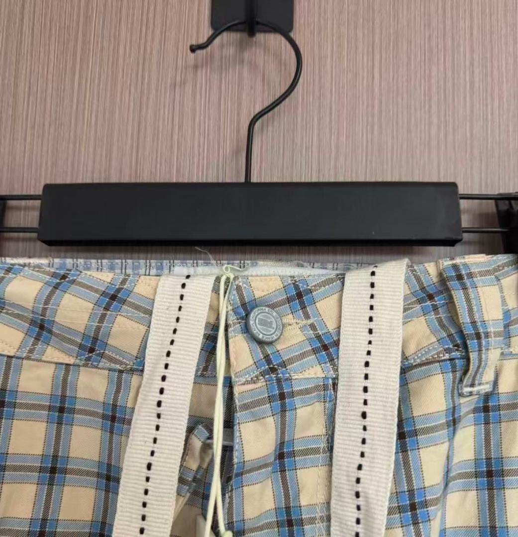 erl チェック柄カーゴパンツ