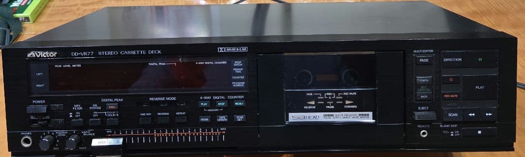 Victor SAヘッド採用高級カセットデッキ ビクターDD-VR77