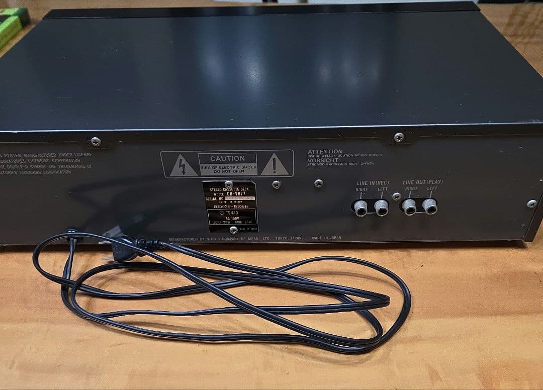 Victor SAヘッド採用高級カセットデッキ ビクターDD-VR77
